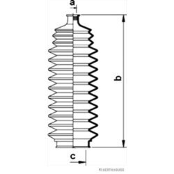 Manžeta riadenia - opravná sada HERTH+BUSS JAKOPARTS J4101004 - obr. 2
