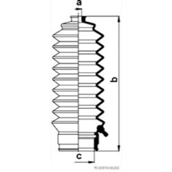 Manžeta riadenia - opravná sada HERTH+BUSS JAKOPARTS J4104001 - obr. 2