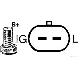 Alternátor HERTH+BUSS JAKOPARTS J5110913 - obr. 3