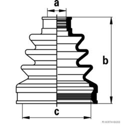 Manžeta hnacieho hriadeľa - opravná sada HERTH+BUSS JAKOPARTS J2884022