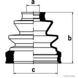 Manžeta hnacieho hriadeľa - opravná sada HERTH+BUSS JAKOPARTS J2862027