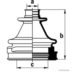 Manžeta hnacieho hriadeľa - opravná sada HERTH+BUSS JAKOPARTS J2883017