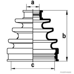 Manžeta hnacieho hriadeľa - opravná sada HERTH+BUSS JAKOPARTS J2862001