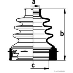 Manžeta hnacieho hriadeľa - opravná sada HERTH+BUSS JAKOPARTS J2882021