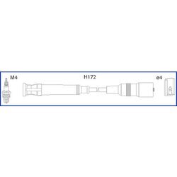 Sada zapaľovacích káblov HITACHI - HÜCO 134763
