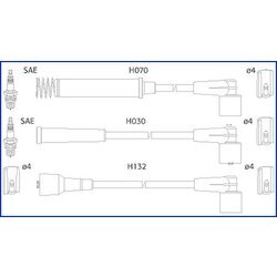 Sada zapaľovacích káblov HITACHI - HÜCO 134226