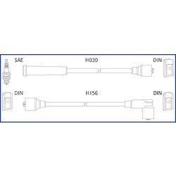 Sada zapaľovacích káblov HITACHI - HÜCO 134227