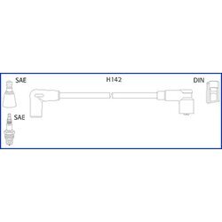 Sada zapaľovacích káblov HITACHI - HÜCO 134484
