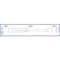 Sada zapaľovacích káblov HITACHI - HÜCO 134250