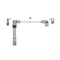 Sada zapaľovacích káblov HITACHI - HÜCO 134783