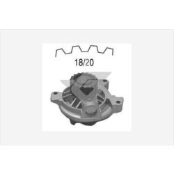 Vodné čerpadlo, chladenie motora HUTCHINSON WP0061V