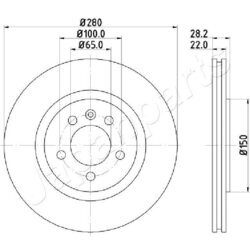 Brzdový kotúč JAPANPARTS DI-0944