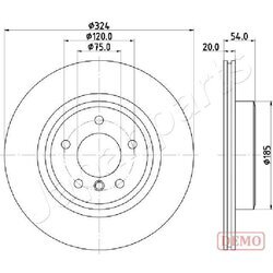 Brzdový kotúč JAPANPARTS DP-0133C