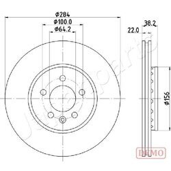 Brzdový kotúč JAPANPARTS DI-442C