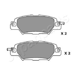 Sada brzdových platničiek kotúčovej brzdy JAPANPARTS PP-318AF - obr. 1