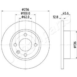 Brzdový kotúč JAPANPARTS DI-0946