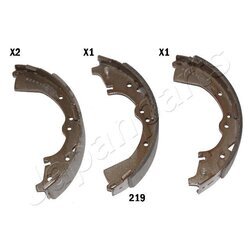 Sada brzdových čeľustí JAPANPARTS GF-219AF