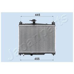 Chladič motora JAPANPARTS RDA153041