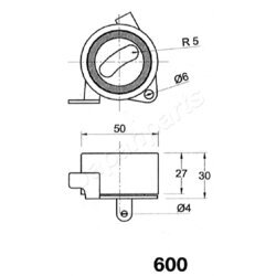 Napinák ozubeného remeňa JAPANPARTS BE-600 - obr. 1