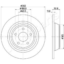 Brzdový kotúč JAPANPARTS DP-0310