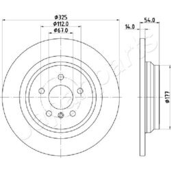 Brzdový kotúč JAPANPARTS DP-0521