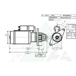 Štartér JAPANPARTS MTC959 - obr. 3