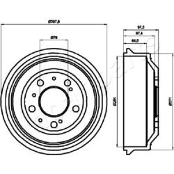 Brzdový bubon JAPANPARTS TA-0605