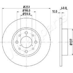 Brzdový kotúč JAPANPARTS DP-0210