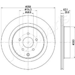 Brzdový kotúč JAPANPARTS DP-137C - obr. 1