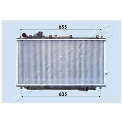 Chladič motora JAPANPARTS RDA333019