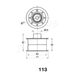 Napinák ozubeného remeňa JAPANPARTS BE-113 - obr. 1