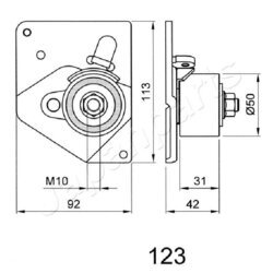 Napinák ozubeného remeňa JAPANPARTS BE-123 - obr. 1