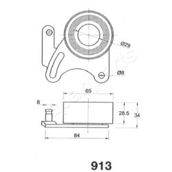 Napinák ozubeného remeňa JAPANPARTS BE-913 - obr. 1