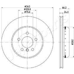 Brzdový kotúč JAPANPARTS DP-0113