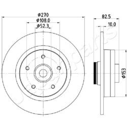 Brzdový kotúč JAPANPARTS DP-0710