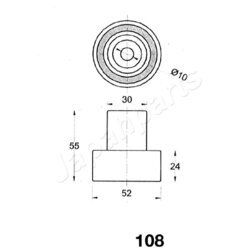 Napinák ozubeného remeňa JAPANPARTS BE-108 - obr. 1