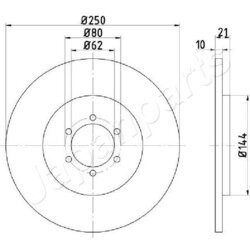 Brzdový kotúč JAPANPARTS DP-0234C