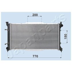 Chladič motora JAPANPARTS RDA243001