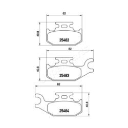 Sada brzdových platničiek kotúčovej brzdy JAPANPARTS PA-0719AF - obr. 1