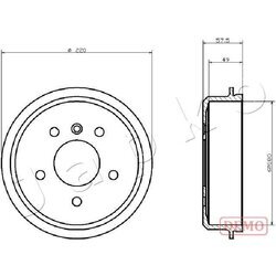 Brzdový bubon JAPKO 560500C