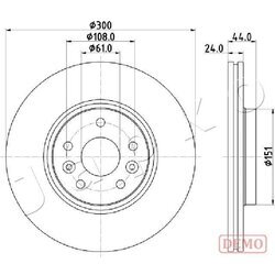 Brzdový kotúč JAPKO 600706C