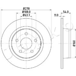 Brzdový kotúč JAPKO 610311