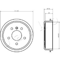 Brzdový bubon JAPKO 560500