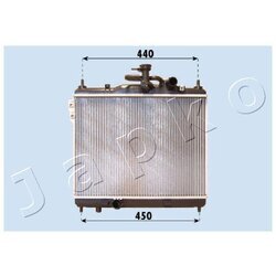 Chladič motora JAPKO RDA283093