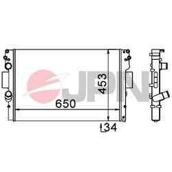 Chladič motora JPN 60C9023-JPN - obr. 1