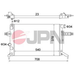 Chladič motora JPN 60C9032-JPN - obr. 1