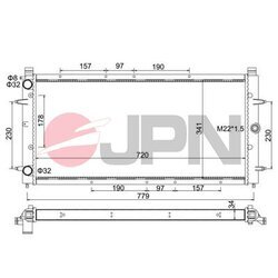 Chladič motora JPN 60C9054-JPN - obr. 1