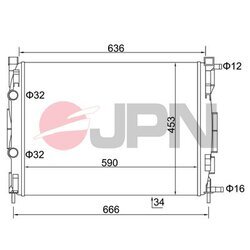 Chladič motora JPN 60C9044-JPN - obr. 1