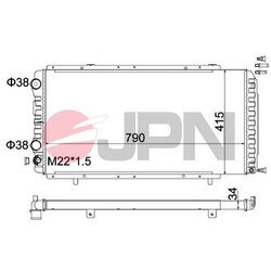 Chladič motora JPN 60C9012-JPN - obr. 1