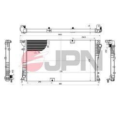 Chladič motora JPN 60C9046-JPN - obr. 1